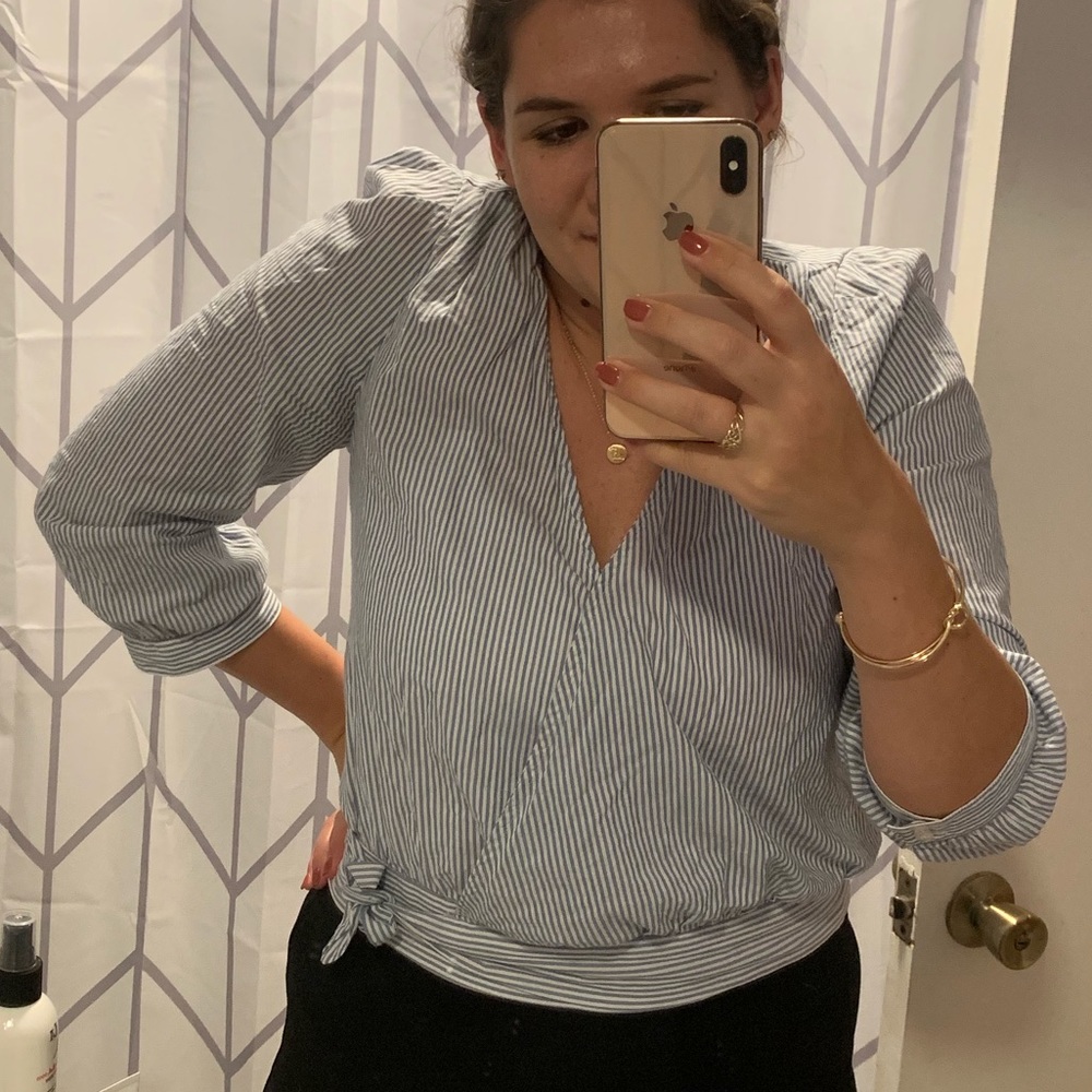 Madewell wrap top